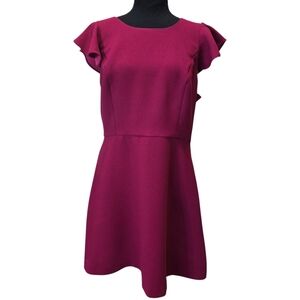 ⭐️NWT BCBGeneration Fuchia Purple Berry Ruffled Cocktail Party Dress Sz 12